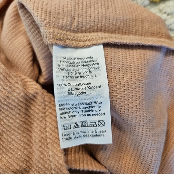 MADEWELL Texture & Thread Button Front Tie Tank In Heather Bloom Pink NWT XXL - Picture 6 of 7